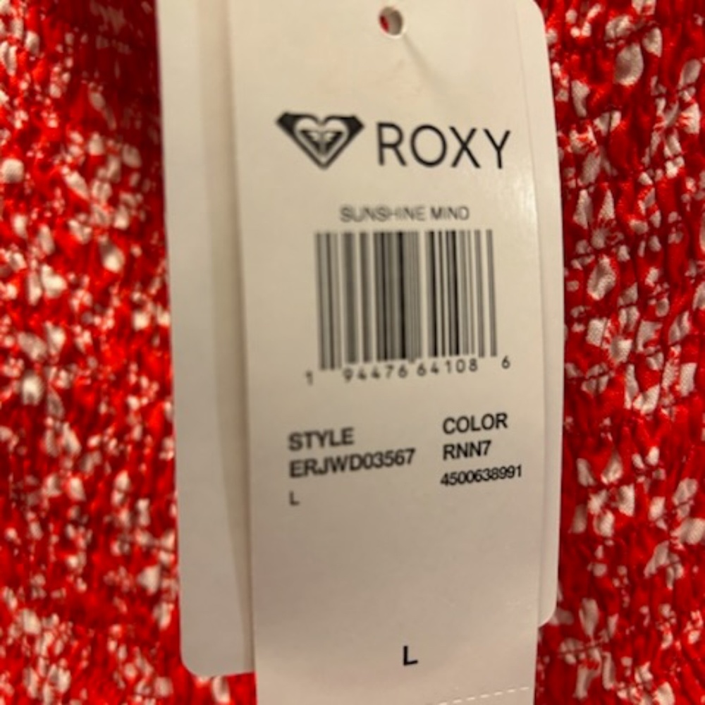 ROXY - Red and white floral sundress - NWT - Picture 2 of 5